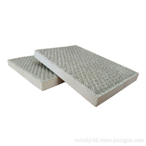 Catalytic infrared honeycomb ceramic plate for burner